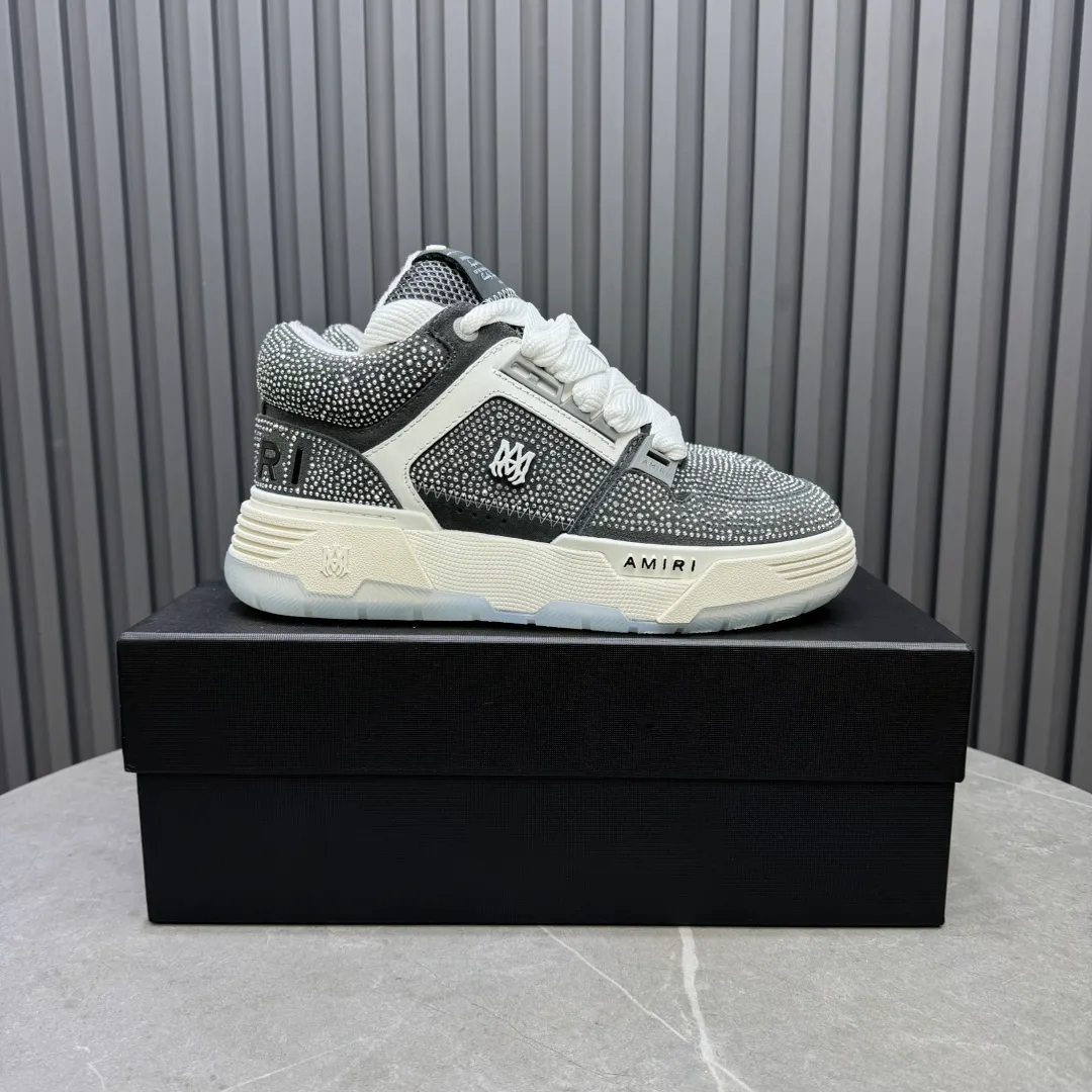Men's shoes 💰760💰 AMIRI AMIRI fashion brand hot sale 🔥 Available all year round, couples 💑 Official website synchronization Imported fabrics 1⃣️ vs 1⃣️ replica, original factory special original sole, 35-45 (45. non-refundable)